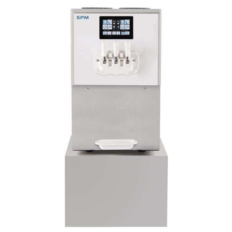 Ice cream machine dispenser clearance