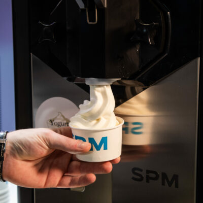 What equipment do you need to serve frozen yogurt? 